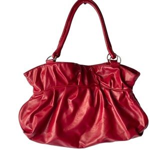 LuLu nyc Women's Red Handbag Purse Shoulder bag